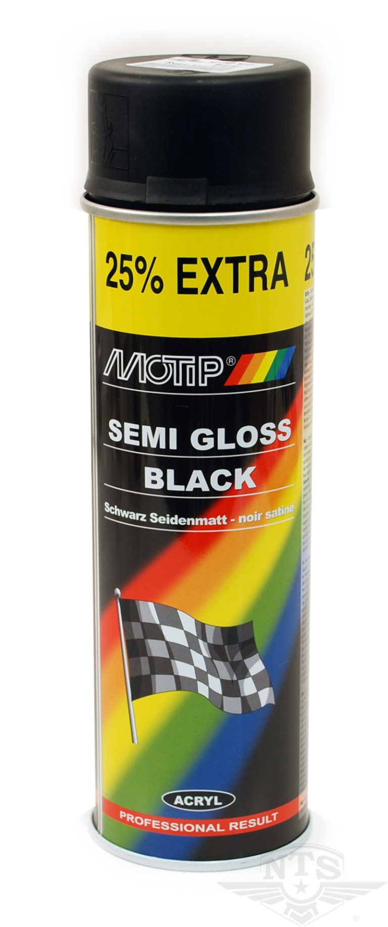 Paint, Black Semi Gloss 500ml.